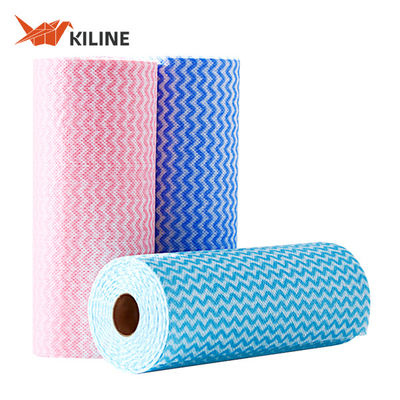 Multicolor Disposable Cleaning Cloths Commercial Household Kitchen Towels 80gsm