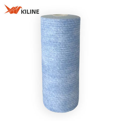 Good price Custom Blue Disposable Dish Cloths In Roll Wood Pulp And PP Kitchen Wiping Cloth online