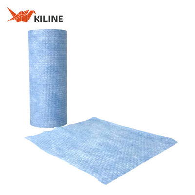 Good price Blue Disposable Cleaning Cloths On A Roll Wiping Towel 65gsm 100 Sheets/Roll online