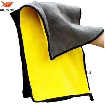 Good price Car Polishing Waxing Towel Super Quality Microfiber Double Sided Coral Fleece Kitchen Customized Printing online