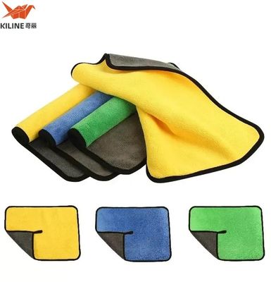 İyi bir fiyat. Süper emici çift taraflı mercan yünü Mikrofiber kumaş 40x40cm Araç bakımı temizliği için hızlı kurutma Mikrofiber havlu çevrimiçi