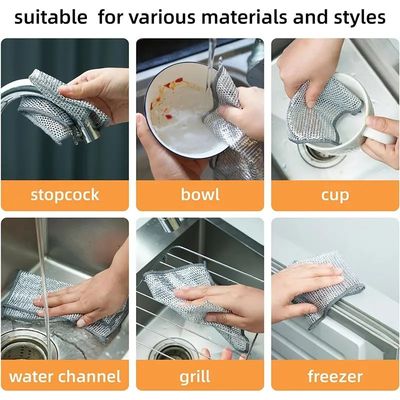 Good price KILINE Double Sided Nylon Kitchen Cleaning Towel Non-Stick Oil Bamboo Fiber and Silver Wire Durable and Easy to Clean online