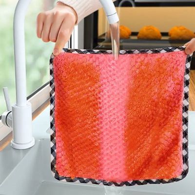 Good price KILINE Microfiber Kitchen Rag Dish Cloth Non-stick Oil Thickened Table Cleaning Cloth online