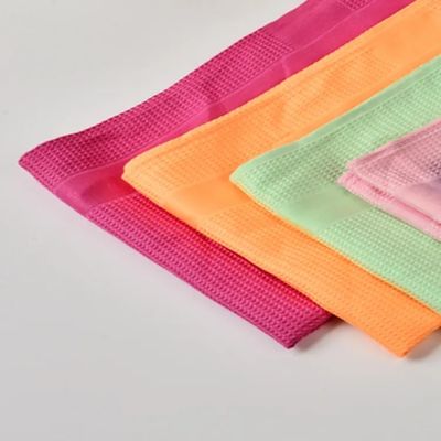 Good price KILINE 40x60cm Quickly Dry Custom Design Colorful Sublimation Printing Tea Waffle Towel online
