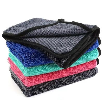 KILINE Factory Supply Customized Logo Super Absorbent Microfiber Cleaning Cloth Car Wash Towel
