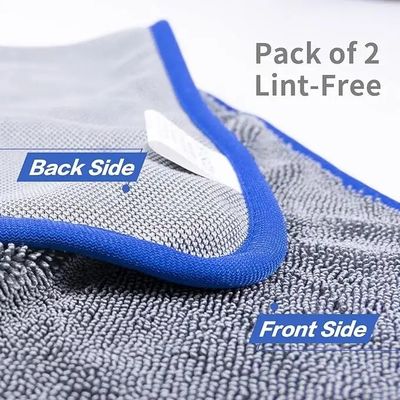 KILINE Microfiber Quality Car Wash Towel with Twisted Loop Detail Absorbent Polishing Quick Drying Microfiber Material