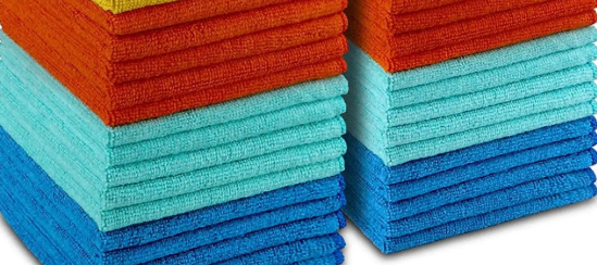 KILINE Microfiber Towels No Trace Mirror Effect High Density Weaving Deep Cleaning